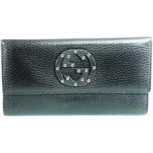 Pre-owned Wallets, female, , Size: ONE SIZE Canvas Wallets, Pre-owned, 7.5 - Gucci Vintage - Modalova