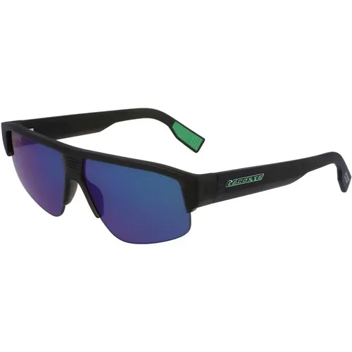 Sunglasses, male, , Size: ONE SIZE Men's Blue Tinted Sunglasses - Lacoste - Modalova