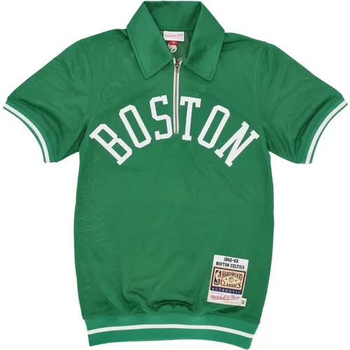 Polo Shirts, male, , Size: S Boston Celtics NBA Shooting Shirt 1962 - Mitchell & Ness - Modalova