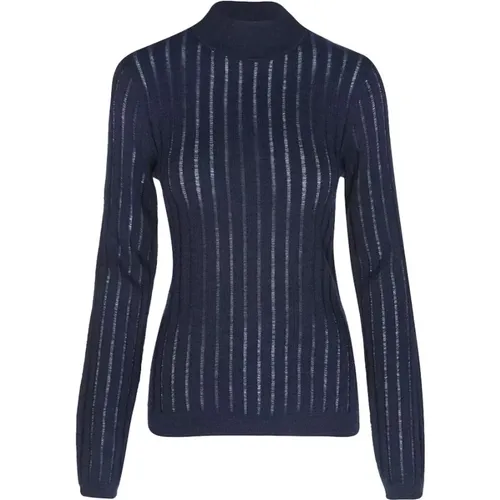 Rollkragenpullover mit Durchsichtigem Muster , Damen, Größe: L - Hugo Boss - Modalova