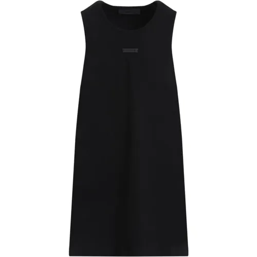 Schwarzes Geripptes Tanktop - Fear Of God - Modalova