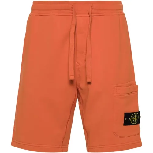 Shorts mit Taschen und elastischem Bund , Herren, Größe: S - Stone Island - Modalova