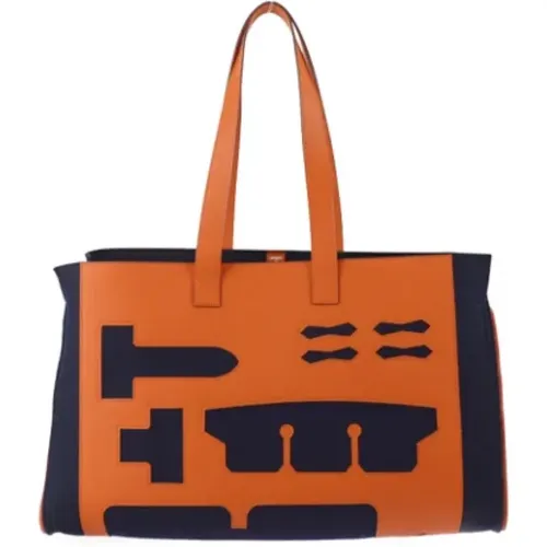 Pre-owned Stoff schultertasche - Hermès Vintage - Modalova