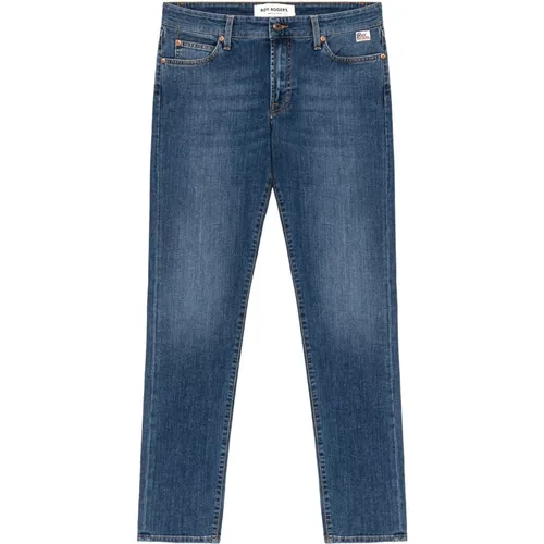 Slim Fit Denim Jeans mit Mittlerer Waschung , Herren, Größe: W29 - Roy Roger's - Modalova