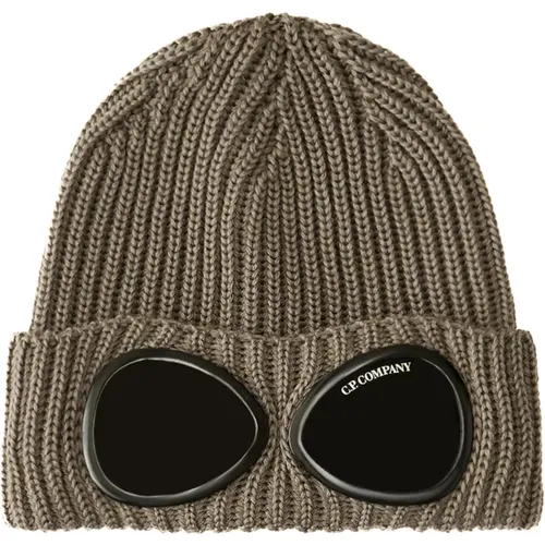 Beanies, unisex, , Size: ONE SIZE Ribbed Knit Goggle Beanie - C.P. Company - Modalova