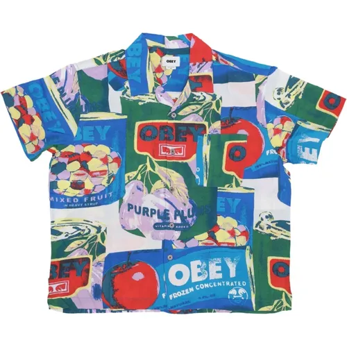 Fruit Cans Gewebtes T-Shirt Obey - Obey - Modalova