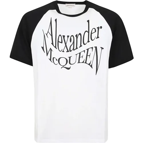 T-Shirts , Herren, Größe: L - alexander mcqueen - Modalova