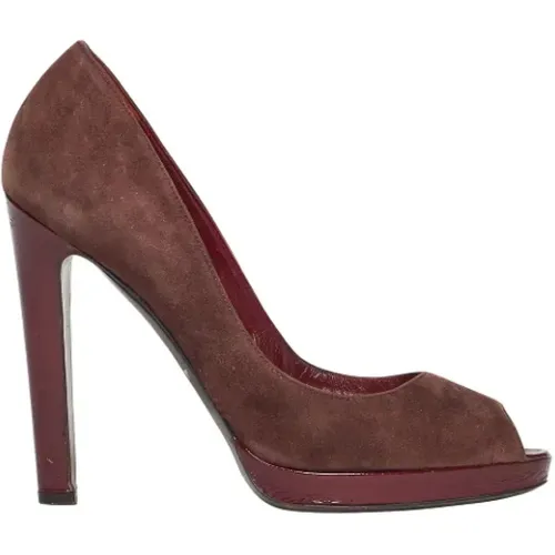 Pre-owned Pumps, female, , Size: 9 US Pre-owned Suede heels - Sergio Rossi Pre-owned - Modalova