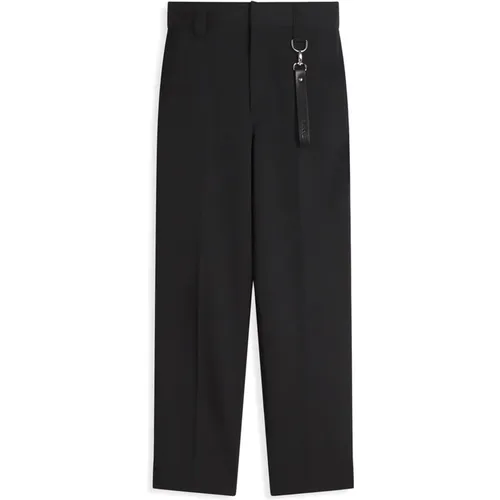 Wool Straight Fit Trousers , male, Sizes: L, XL, M - Lanvin - Modalova