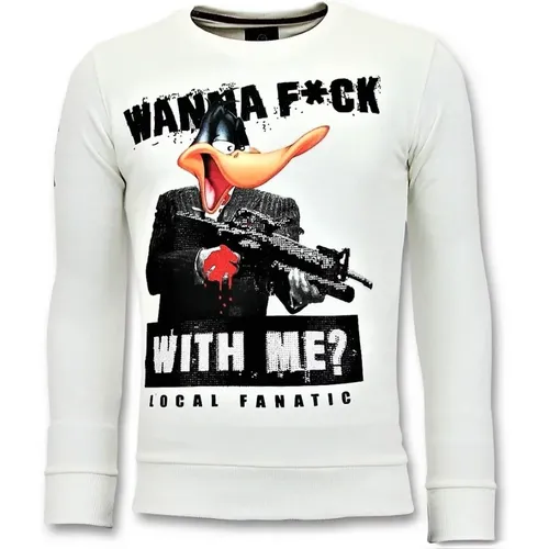 Strass Sweater Men - Hunting Gun Sweater , male, Sizes: M, 2XL, L, S, XL - Local Fanatic - Modalova