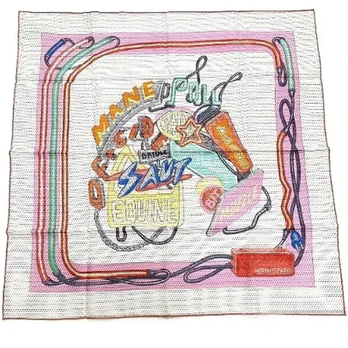 Pre-owned Canvas scarves , female, Sizes: ONE SIZE - Hermès Vintage - Modalova