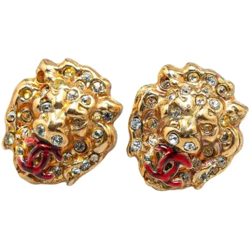 Pre-owned Jewellery, female, , Size: ONE SIZE Pre-owned Metal earrings - Chanel Vintage - Modalova