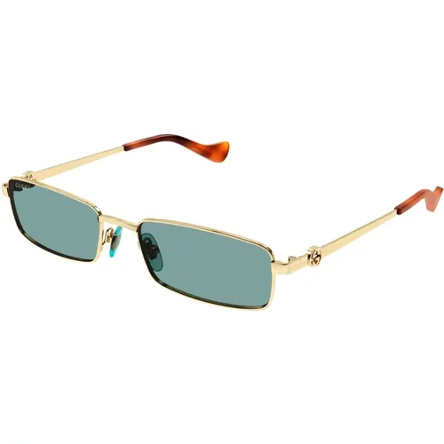 Gold Sunglasses with Accessories , female, Sizes: 56 MM - Gucci - Modalova