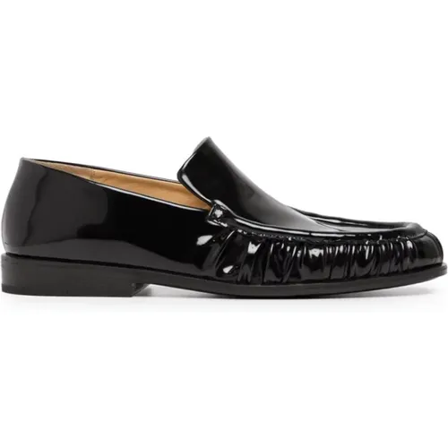Schwarze Flache Schuhe Eleganter Stil - Marsell - Modalova