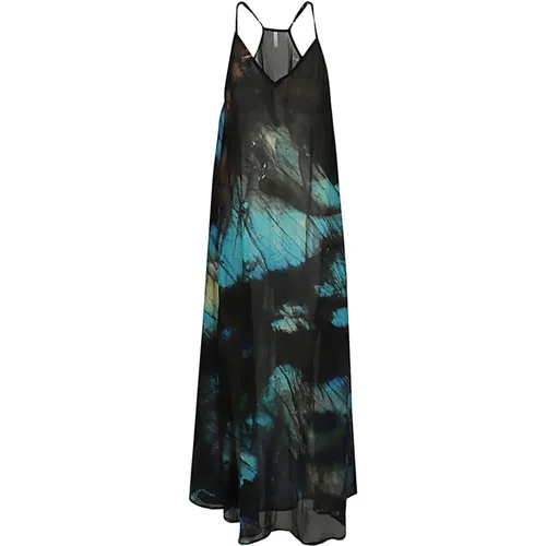 Silk Maxi Dress MultiColour , female, Sizes: ONE SIZE - Mona Swims - Modalova