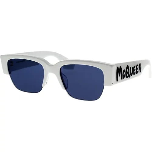 McQueen Graffiti Sunglasses , unisex, Sizes: 54 MM - alexander mcqueen - Modalova