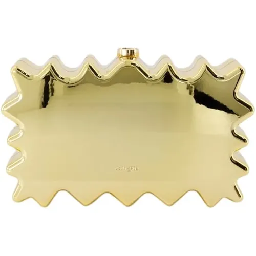 Clutches, female, , Size: ONE SIZE Gold Synthetic Paloma Clutch Hand-held - Cult Gaia - Modalova