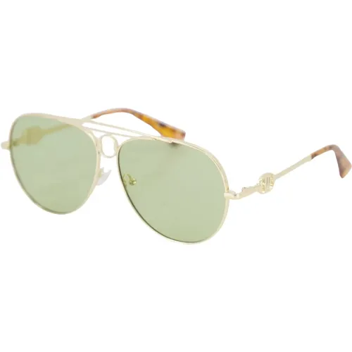 Sunglasses, unisex, , Size: L Gold 'Abracadabra' Sunglasses - Le Specs - Modalova