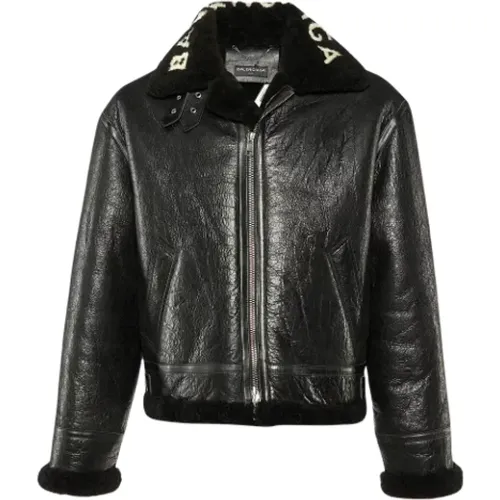 Pre-owned Leather outerwear , female, Sizes: XL - Balenciaga Vintage - Modalova