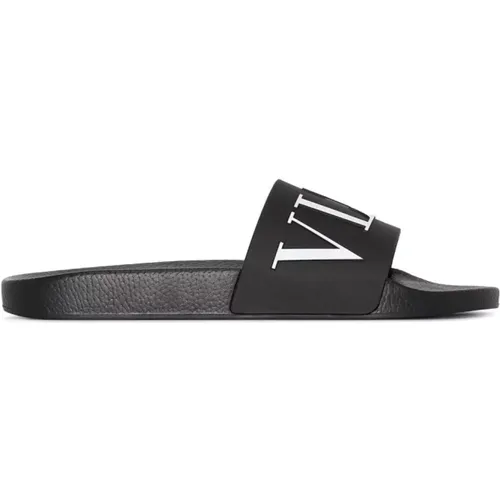 Vltn Sliders , male, Sizes: 9 UK, 7 UK, 10 UK - Valentino - Modalova