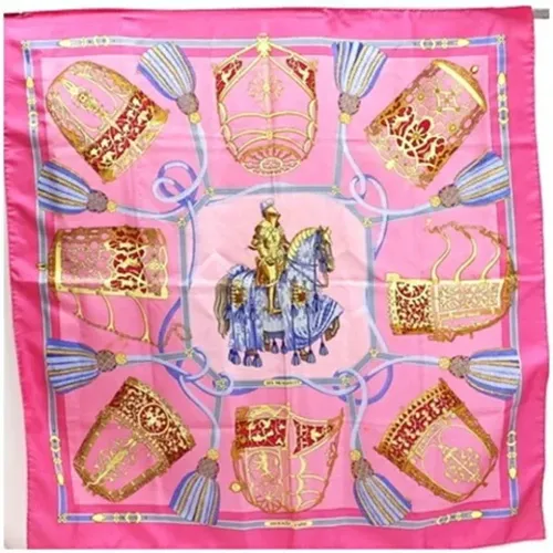 Pre-owned Scarves, female, , Size: ONE SIZE Pre-owned Silk scarves - Hermès Vintage - Modalova