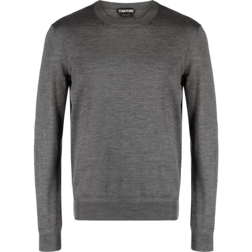 Wool Crew Neck Knitwear , male, Sizes: L, 3XL, 2XL, XL - Tom Ford - Modalova