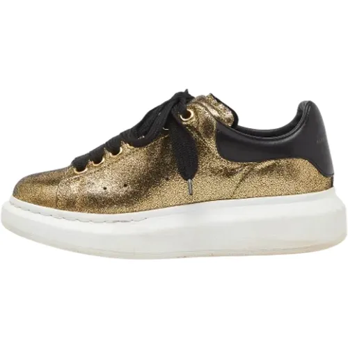 Pre-owned Leather sneakers , female, Sizes: 3 1/2 UK - Alexander McQueen Pre-owned - Modalova