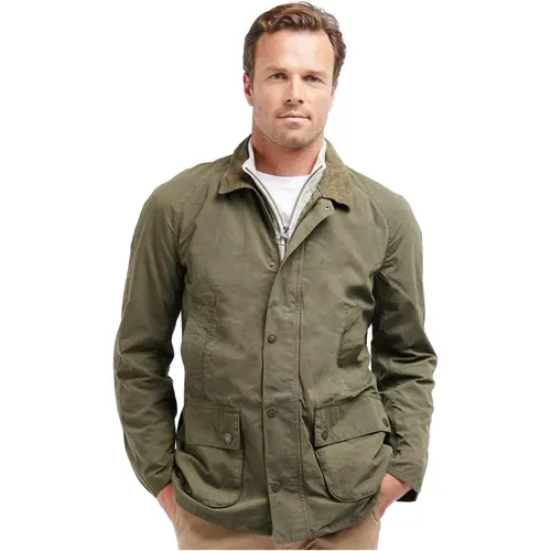 Oliven Ashby Casual Jacket , male, Sizes: L - Barbour - Modalova