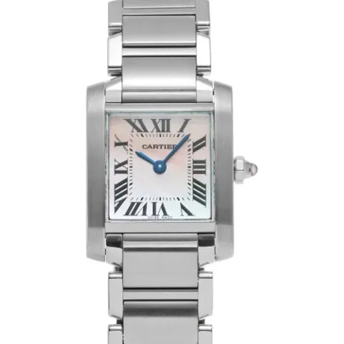 Pre-owned Stainless Steel watches , female, Sizes: ONE SIZE - Cartier Vintage - Modalova