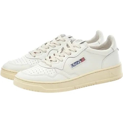 Vintage Low Leather Sneaker -37 , male, Sizes: 6 UK, 5 UK, 3 UK, 2 UK, 4 UK - Autry - Modalova