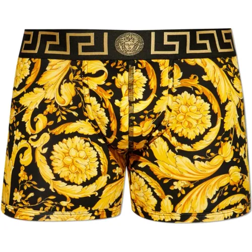 Patterned Boxers , male, Sizes: 3XL, M, S, L - Versace - Modalova