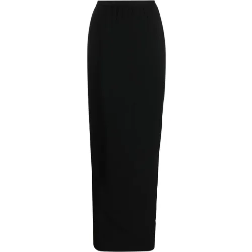 Elegant Elasticated Draped Skirt , female, Sizes: S - Rick Owens - Modalova