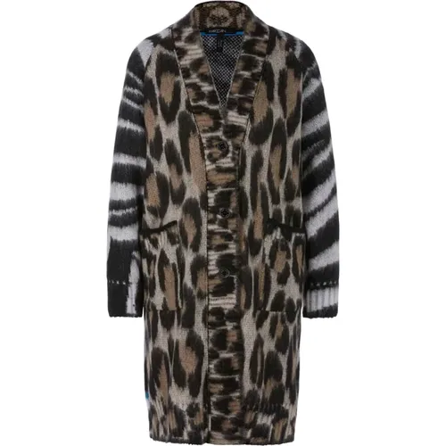 Animal Design Knitted Coat , female, Sizes: XL - Marc Cain - Modalova