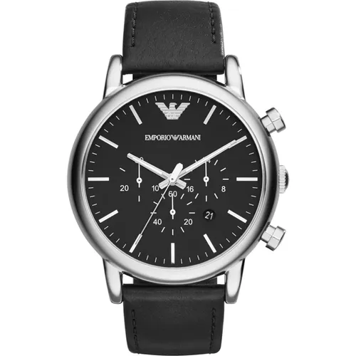 Watches, unisex, , Size: ONE SIZE Chrono Luigi XLarge Watch - Emporio Armani - Modalova