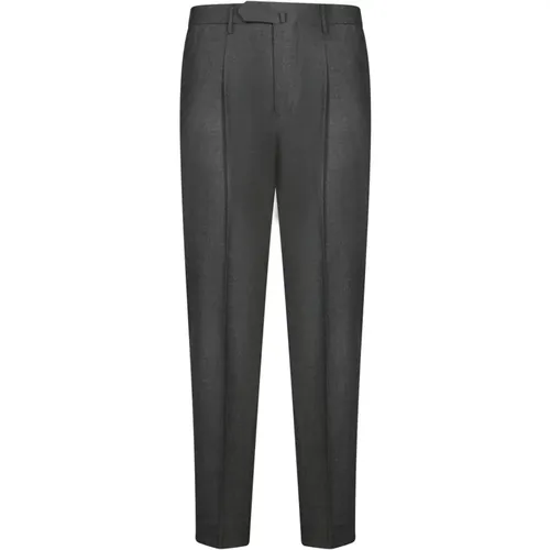 Suit Trousers, male, , Size: L Grey Trousers for Men Aw24 - Dell'oglio - Modalova