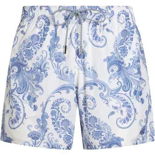 Blue Floral Paisley Swimwear , male, Sizes: XL - ETRO - Modalova