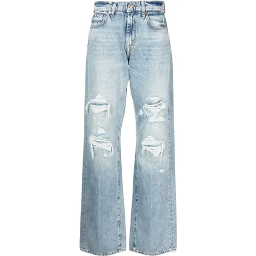 Wide Jeans , Damen, Größe: W24 - 7 For All Mankind - Modalova