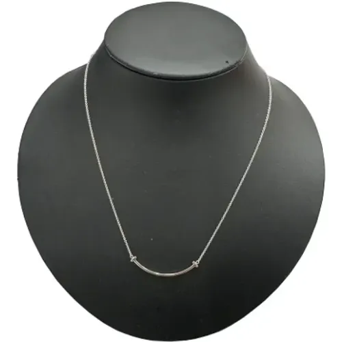 Pre-owned Jewellery, female, , Size: ONE SIZE Pre-owned White Gold necklaces - Tiffany & Co. Pre-owned - Modalova