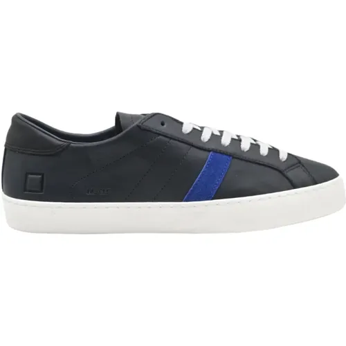 Vintage Blue Low Top Sneakers , male, Sizes: 11 UK - D.a.t.e. - Modalova