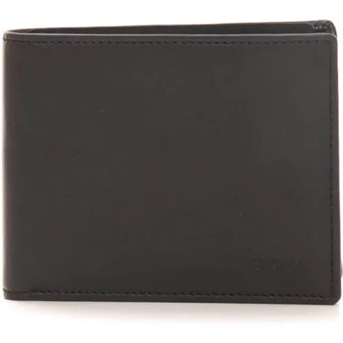 Wallets & Cardholders, male, , Size: ONE SIZE Essential Leather Wallet with Card Slots - Boss - Modalova