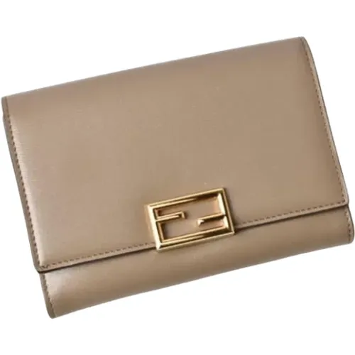 Pre-owned Wallets, female, , Size: ONE SIZE Pre-owned Leather wallets - Fendi Vintage - Modalova