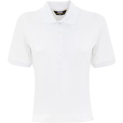 Cotton Polo Shirt Slim Fit , female, Sizes: S, XL, L, M - K-way - Modalova