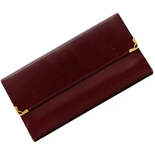 Pre-owned Wallets, female, , Size: ONE SIZE Pre-owned Leather wallets - Cartier Vintage - Modalova