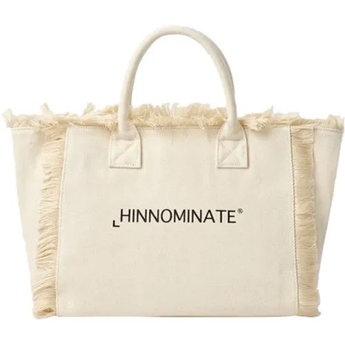 Weiße Shopper Tasche Minimalistisches Design , Damen, Größe: ONE Size - Hinnominate - Modalova