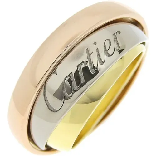 Pre-owned Jewellery, female, , Size: ONE SIZE Pre-owned Yellow Gold rings - Cartier Vintage - Modalova