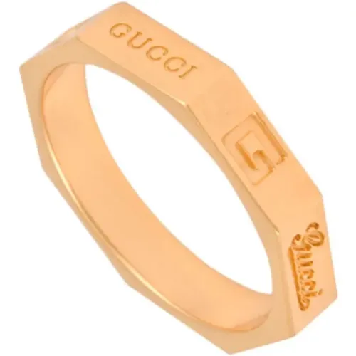 Pre-owned gold rose gold ring , female, Sizes: ONE SIZE - Gucci Vintage - Modalova