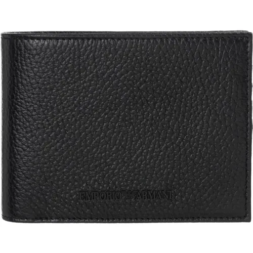 Wallets & Cardholders, male, , Size: ONE SIZE Minimalist Wallet with Logo and Card Slots - Emporio Armani - Modalova