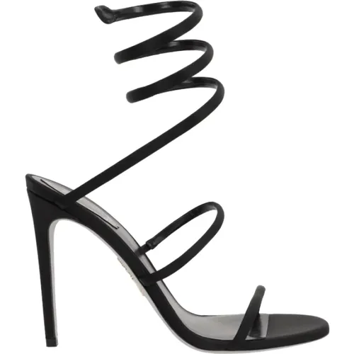 Satin High Heel Sandals , female, Sizes: 3 UK, 7 UK, 4 UK, 5 UK, 4 1/2 UK, 6 UK, 5 1/2 UK - René Caovilla - Modalova