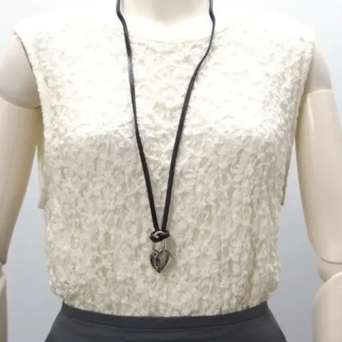 Pre-owned Leather Hermes Necklace , unisex, Sizes: ONE SIZE - Hermès Vintage - Modalova