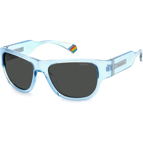 Azure/Grey Sunglasses PLD 6197/S , unisex, Sizes: 55 MM - Polaroid - Modalova